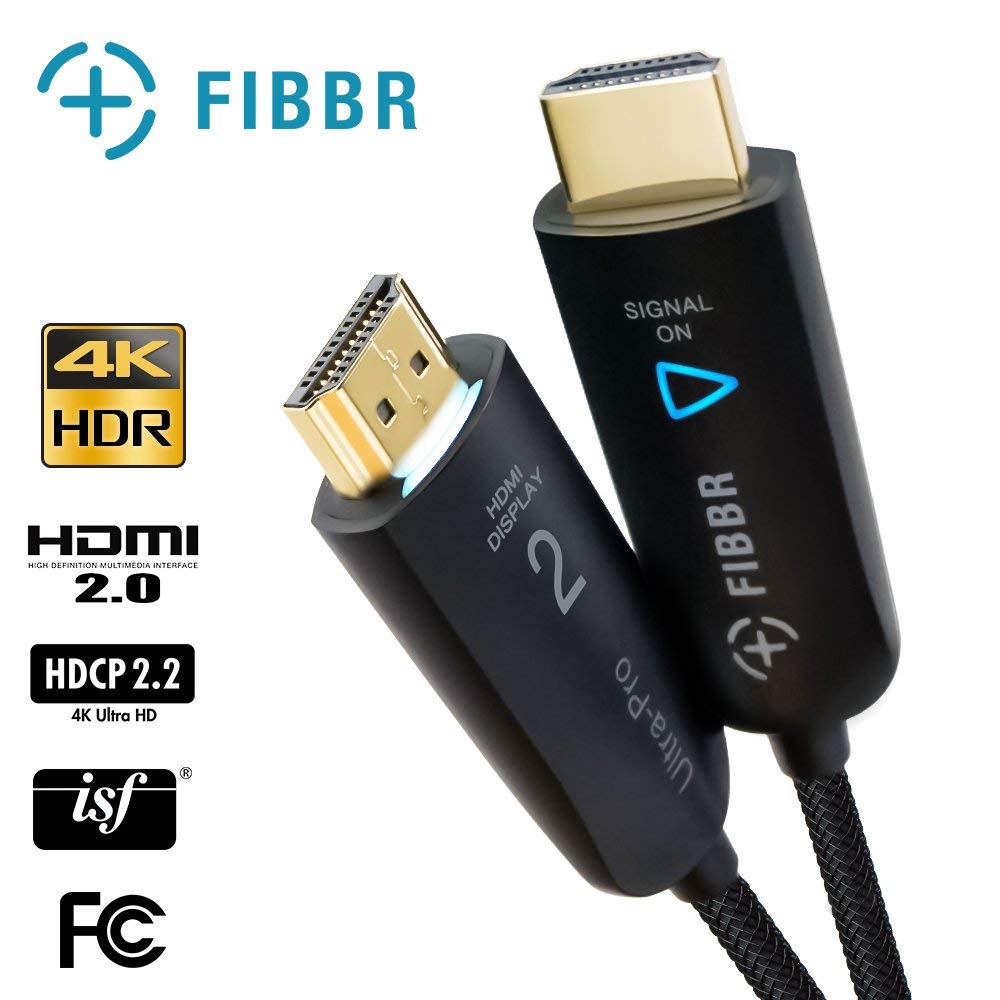 FIBBR Tech HDMI v2.0b Ultra Pro Fiber Optic Cables